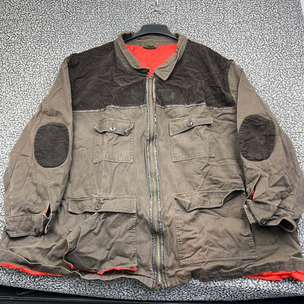 Boulder Creek Trading Co Field Jacket Men 7XL Big Brown Canvas Quilted Coat